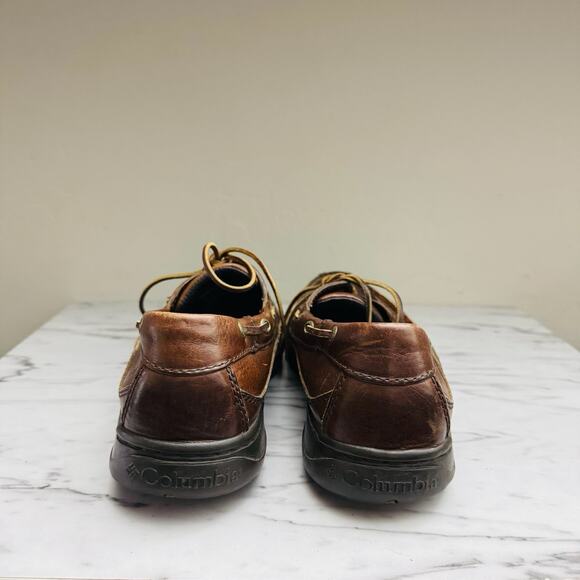 Columbia Baratti Bay Brown Leather Boat Shoe Men’s Size 9.5 - Picture 5 of 9